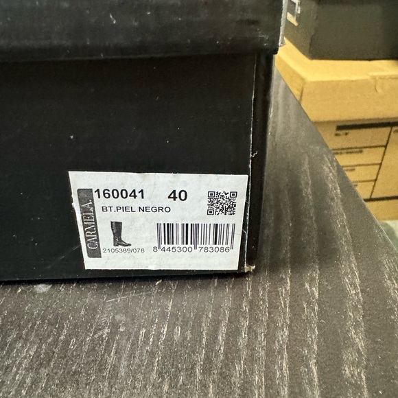 NIB Carmela Tall Black Leather Boots - Picture 6 of 10